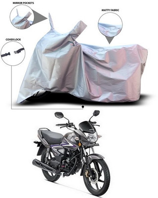 ANTHUB Waterproof Two Wheeler Cover for Honda(CB Shine, Silver)