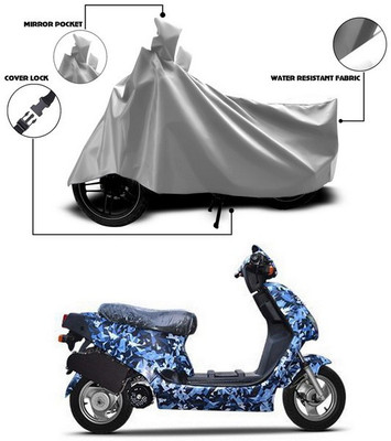 SEBONGO Waterproof Two Wheeler Cover for Hero(Silver)
