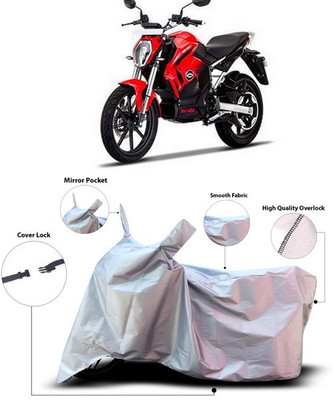 ANTHUB Waterproof Two Wheeler Cover for Revolt(RV 400, Silver)