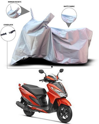 ANTHUB Waterproof Two Wheeler Cover for Honda(Grazia, Silver)