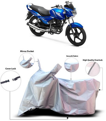 ANTHUB Waterproof Two Wheeler Cover for TVS(Star City, Silver)