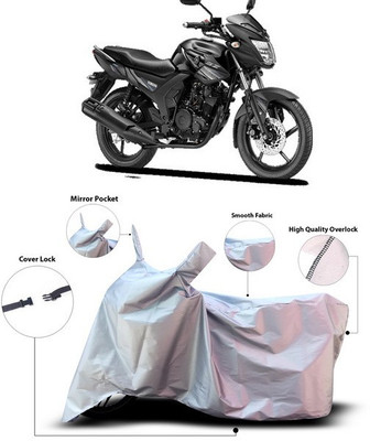 ANTHUB Waterproof Two Wheeler Cover for Yamaha(SZ-RR, Silver)