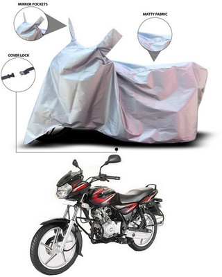 ANTHUB Waterproof Two Wheeler Cover for Bajaj(Discover 125 DTS-i, Silver)