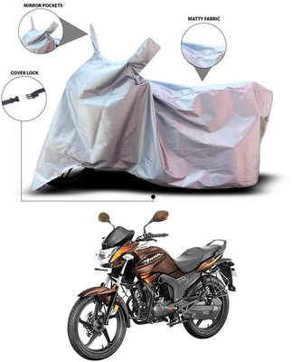 ANTHUB Waterproof Two Wheeler Cover for Hero(Hunk, Silver)