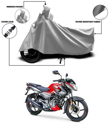 SEBONGO Waterproof Two Wheeler Cover for Bajaj(Pulsar 160 NS DTS-i, Silver)
