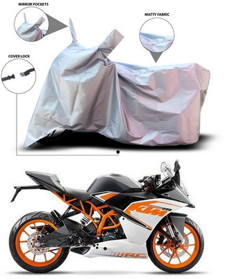 ANTHUB Waterproof Two Wheeler Cover for KTM(RC 200, Silver)