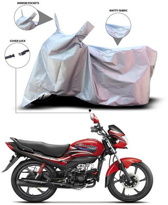 SEBONGO Waterproof Two Wheeler Cover for Hero(Passion Pro i3S, Silver)