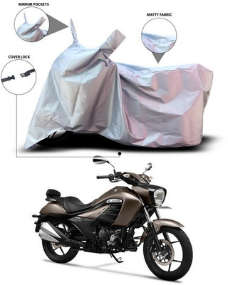 SEBONGO Waterproof Two Wheeler Cover for Suzuki(intruder 150, Silver)