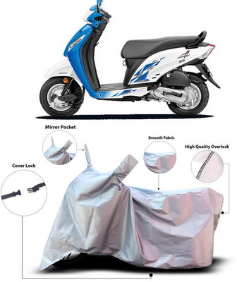 ANTHUB Waterproof Two Wheeler Cover for Honda(Activa, Silver)