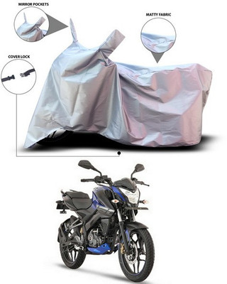 ANTHUB Waterproof Two Wheeler Cover for Bajaj(Pulsar 125, Silver)