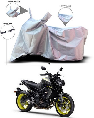 ANTHUB Waterproof Two Wheeler Cover for Yamaha(MT 9, Silver)