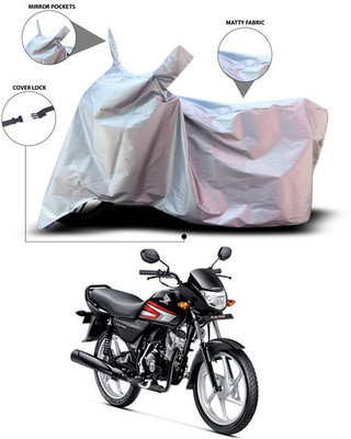 ANTHUB Waterproof Two Wheeler Cover for Honda(CD 110 Dream, Silver)