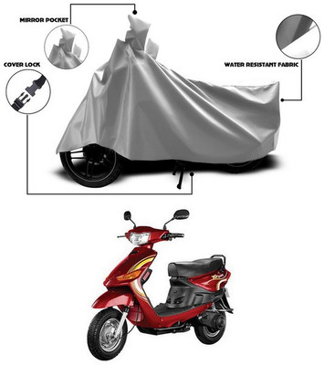 ANTHUB Waterproof Two Wheeler Cover for Indus(Yo Spark, Silver)