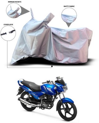 SEBONGO Waterproof Two Wheeler Cover for TVS(Star City, Silver)