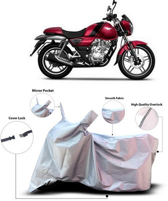 ANTHUB Waterproof Two Wheeler Cover for Bajaj(V15, Silver)