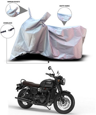 SEBONGO Waterproof Two Wheeler Cover for Triumph(Silver)
