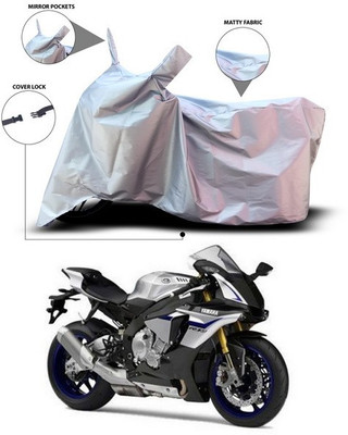 ANTHUB Waterproof Two Wheeler Cover for Yamaha(YZF R1M, Silver)