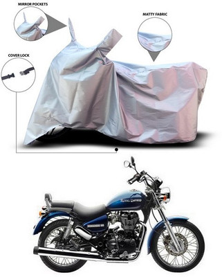 ANTHUB Waterproof Two Wheeler Cover for Royal Enfield(Thunderbird 350, Silver)