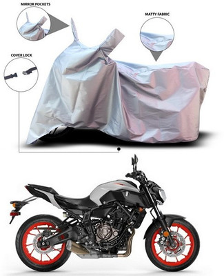 ANTHUB Waterproof Two Wheeler Cover for Yamaha(MT 9, Silver)