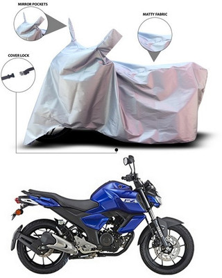 ANTHUB Waterproof Two Wheeler Cover for Yamaha(FZ S V3.0 FI, Silver)