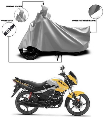 ANTHUB Waterproof Two Wheeler Cover for Hero(Passion Pro i3S, Silver)