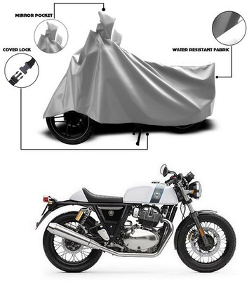 ANTHUB Waterproof Two Wheeler Cover for Royal Enfield(Continental GT 650, Silver)