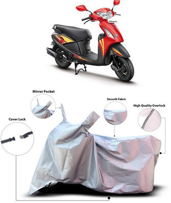 ANTHUB Waterproof Two Wheeler Cover for Hero(Pleasure, Silver)