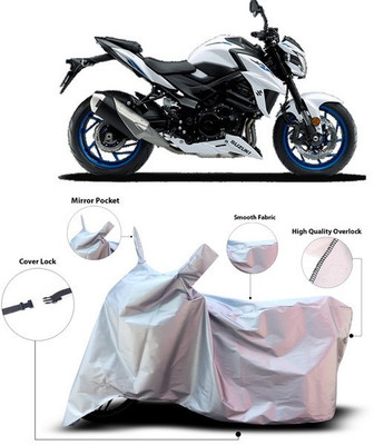 ANTHUB Waterproof Two Wheeler Cover for Suzuki(GSX-S750, Silver)
