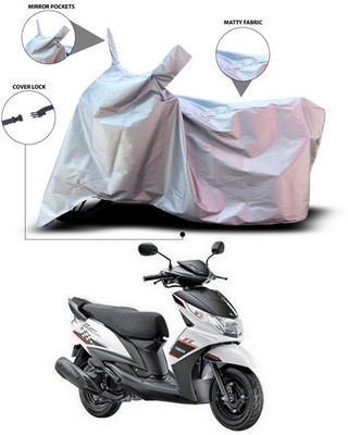 ANTHUB Waterproof Two Wheeler Cover for Yamaha(Ray Z, Silver)
