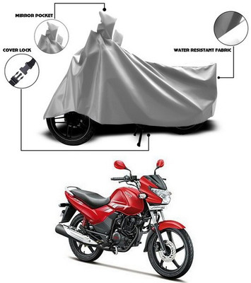 SEBONGO Waterproof Two Wheeler Cover for Hero(Achiever, Silver)