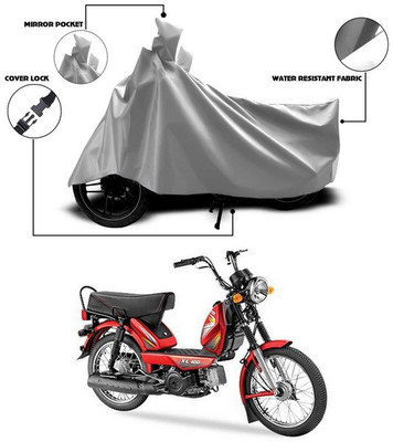 ANTHUB Waterproof Two Wheeler Cover for TVS(Heavy Duty Super XL, Silver)
