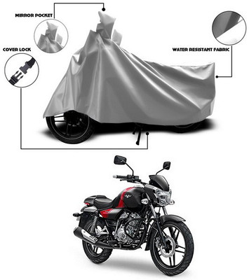 ANTHUB Waterproof Two Wheeler Cover for Bajaj(V15, Silver)