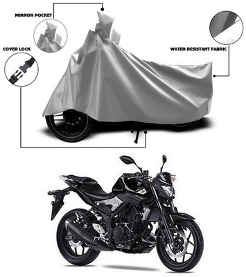 ANTHUB Waterproof Two Wheeler Cover for Yamaha(MT 9, Silver)