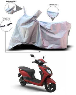 SEBONGO Waterproof Two Wheeler Cover for Indus(Yo, Silver)