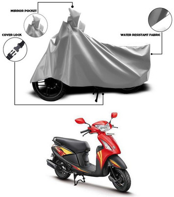 ANTHUB Waterproof Two Wheeler Cover for Hero(Pleasure, Silver)