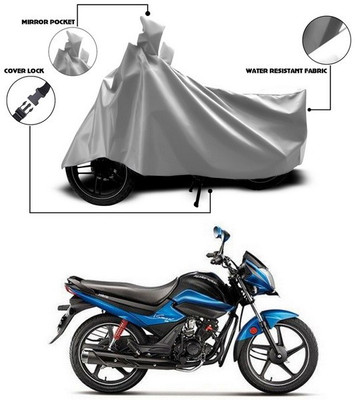 SEBONGO Two Wheeler Cover for Hero(Splendor I Smart, Silver)