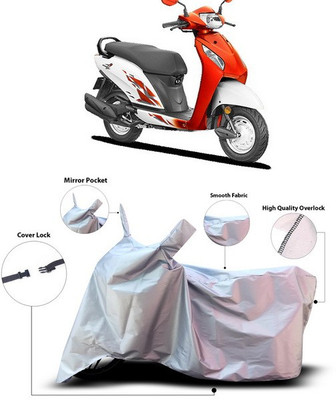 ANTHUB Waterproof Two Wheeler Cover for Honda(Activa, Silver)