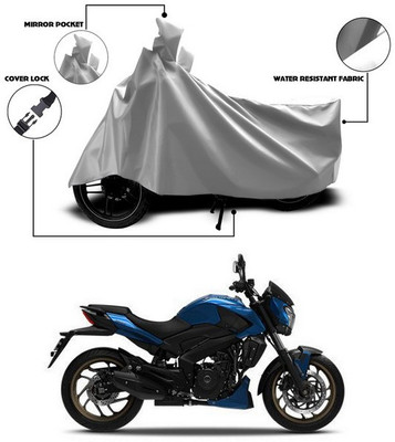 ANTHUB Waterproof Two Wheeler Cover for Bajaj(Dominar, Silver)