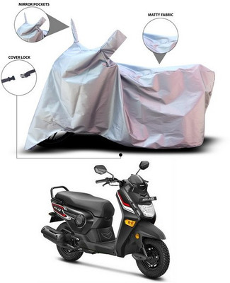 ANTHUB Waterproof Two Wheeler Cover for Honda(Cliq, Silver)