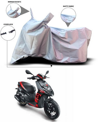 ANTHUB Waterproof Two Wheeler Cover for Aprilia(SR 150, Silver)