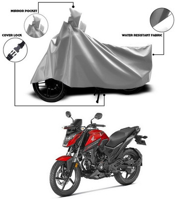 ANTHUB Waterproof Two Wheeler Cover for Honda(X-Blade, Silver)