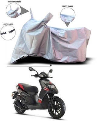 SEBONGO Waterproof Two Wheeler Cover for Aprilia(Storm 125, Silver)
