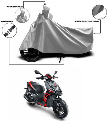 ANTHUB Waterproof Two Wheeler Cover for Aprilia(SR 150, Silver)