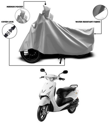 SEBONGO Waterproof Two Wheeler Cover for Indus(Yo Xplor, Silver)