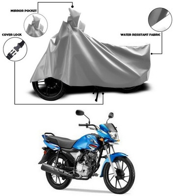 SEBONGO Waterproof Two Wheeler Cover for Yamaha(Saluto RX, Silver)