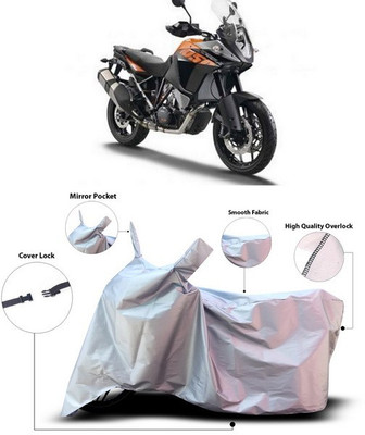 SEBONGO Waterproof Two Wheeler Cover for KTM(Silver)