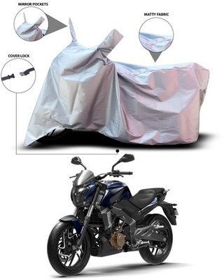 ANTHUB Waterproof Two Wheeler Cover for Bajaj(Dominar, Silver)