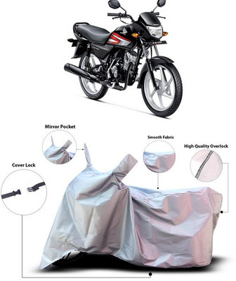 ANTHUB Two Wheeler Cover for Honda(CD 110 Dream, Silver)