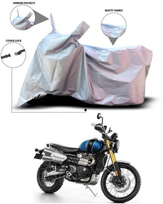 ANTHUB Waterproof Two Wheeler Cover for Triumph(Silver)