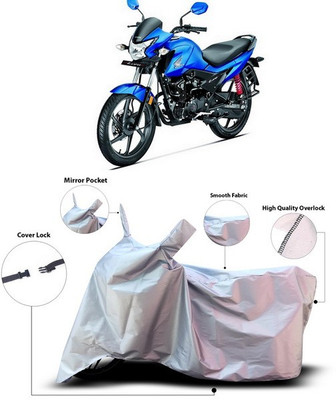ANTHUB Waterproof Two Wheeler Cover for Honda(Livo, Silver)